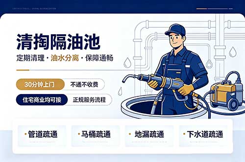 钟祥清掏隔油池